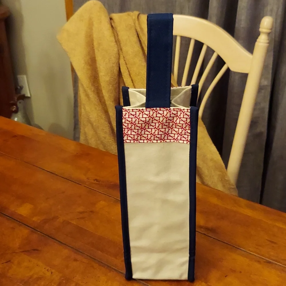 NEW | VINYARD VINES | MARTHA'S VINYARD | CANVAS WINE TOTE